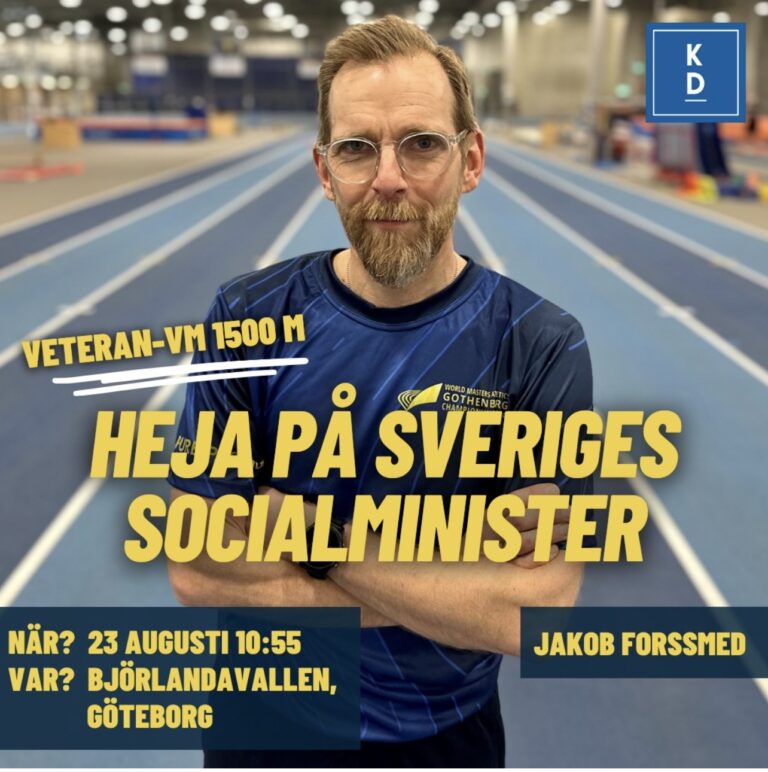 Socialministern deltar i veteran-VM i Göteborg